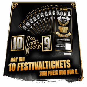 10-für-9 Gruppenticket Aktion – Tickets für G.O.N.D. 2026 gemeinsam buchen